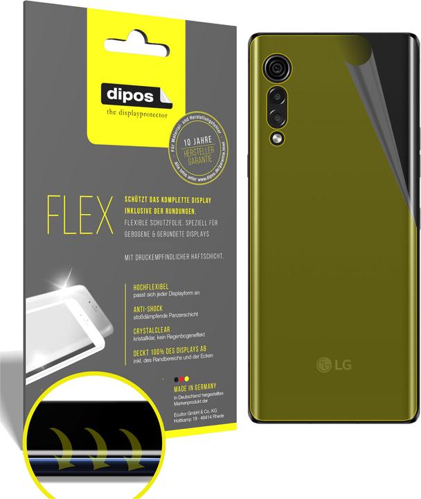 Actual product image Dipos Screen Protector Full-Cover 3D (2 Piece, LG Velvet)