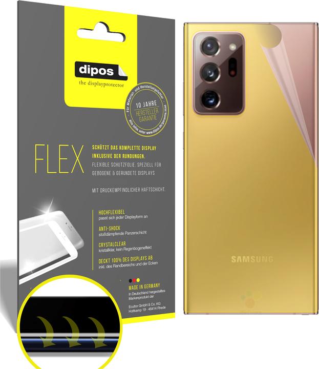 Produktbild Dipos Displayschutzfolie Full-Cover 3D (3 Stück, Samsung Galaxy Note 20 Ultra)