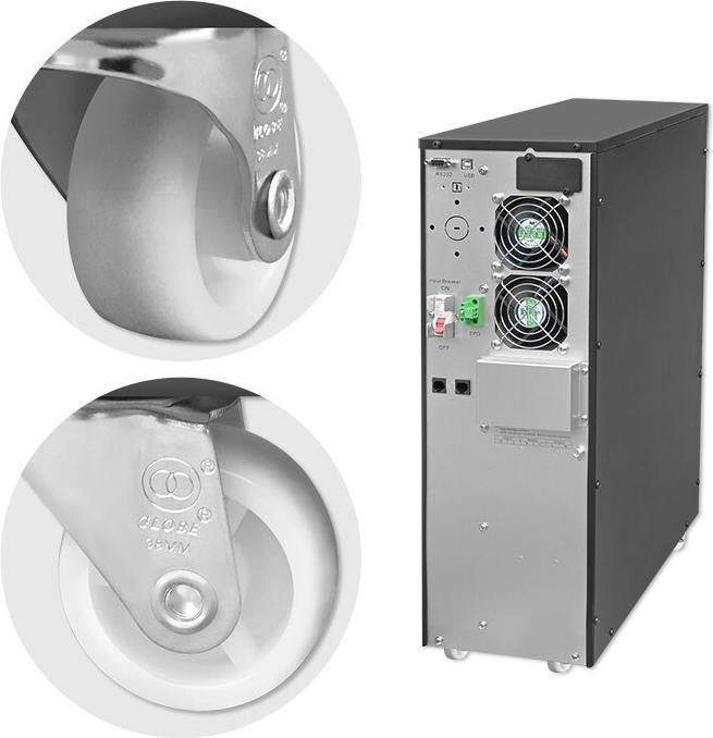 Immagine prodotto Qoltec ZASILACZ AWARYJNY UPS 10KVA | 10000W | FATTORE DI POTENZA 1.0 | LCD | EPO | USB | ON-LINE (10 VA, 10000 W, Doppio convertitore online UPS)