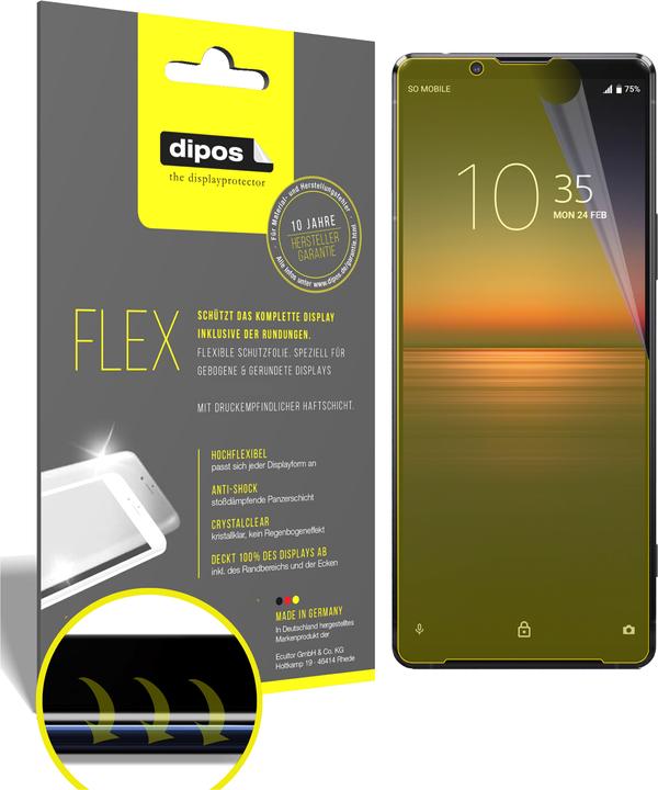Actual product image Dipos Screen Protector Full-Cover 3D (2 Piece, Sony Xperia 1 II)