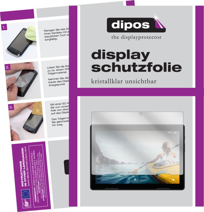 Actual product image Dipos Screen Protector Crystalclear (2 Piece, Medion Lifetab P10710)
