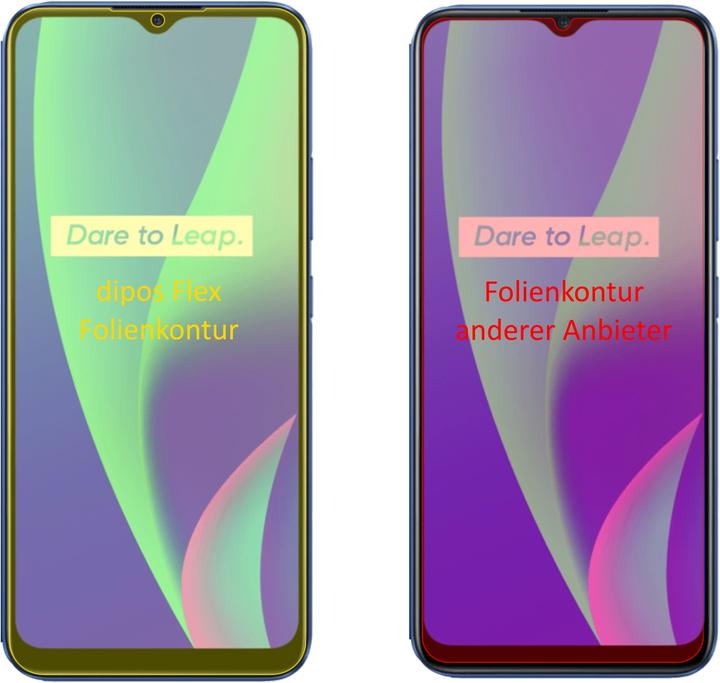 Produktbild Dipos Displayschutzfolie Full-Cover 3D (2 Stück, Realme C15)