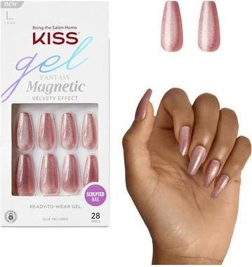 Immagine prodotto KISS Unghie - Gel Fantasy Magnetic West Coast (Unghie artificiali, Nero)