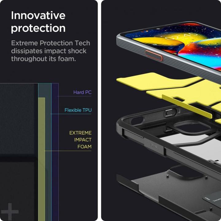 Productafbeelding Spigen TOUGH ARMOR GALAXY XCOVER 6 PRO Zwart (Samsung Galaxy XCover 6 Pro)