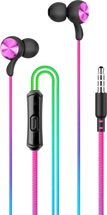 Setty wired earphones SPD-J-313 rainbow (Cable)