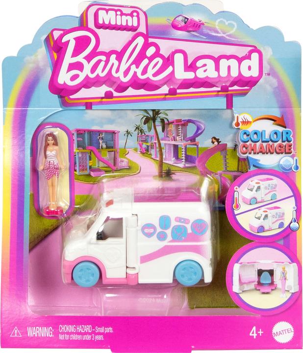 Barbie Mini BarbieLand Krankenwagen mit Puppe
