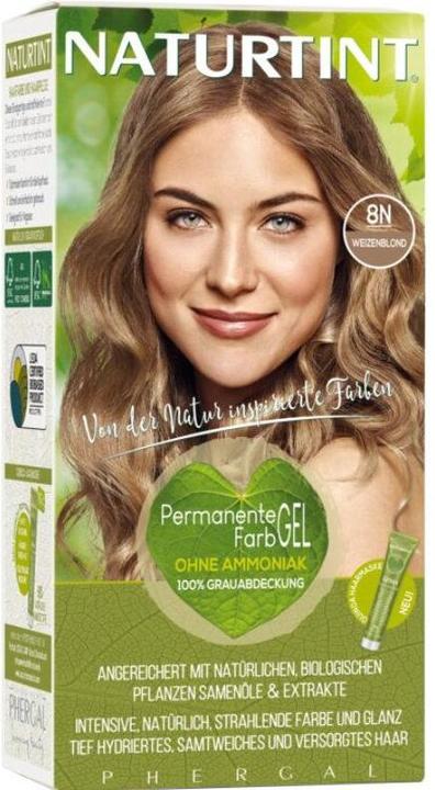 Naturtint Permanentes Haarfarbegel 8N Weizenblond ohne Ammoniak (8N)