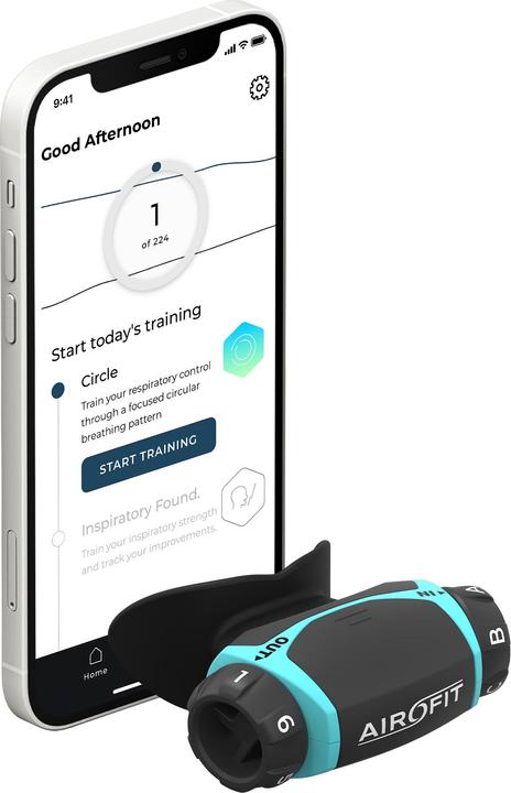 Actual product image Airofit Breathing trainer Active