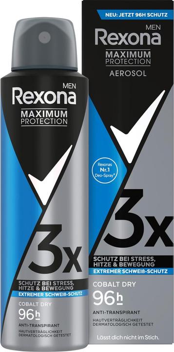 Image du produit Rexona Déodorant Spray Maximum Protection Cobalt Dry 150 ml (Spray, 150 ml)