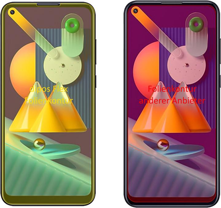 Image du produit Dipos Film de Protection d’écran Full-Cover 3D (2 pièce(s), Samsung Galaxy M11)