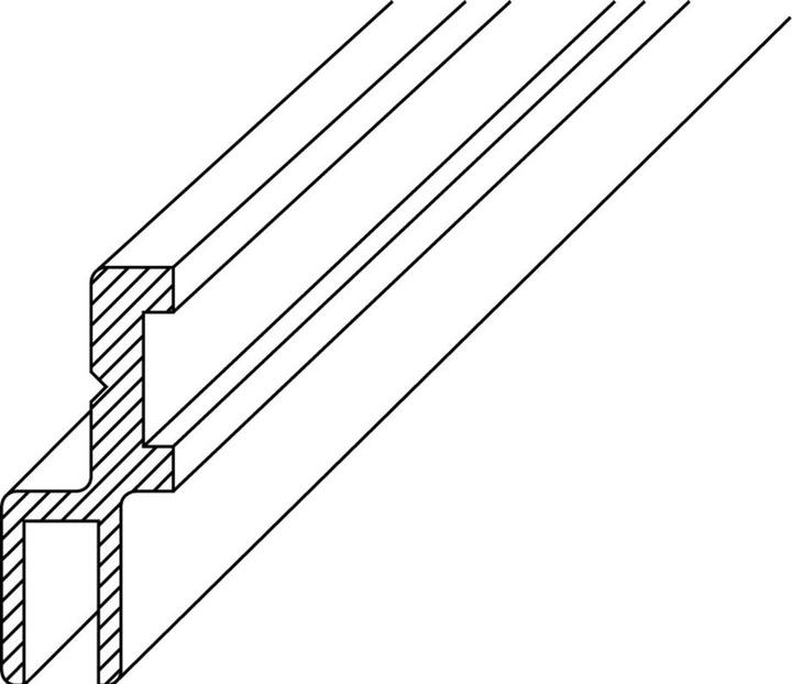 Actual product image Dormakaba GRAL PROVITRIS mounting profiles for shower door seals