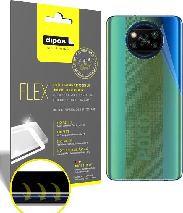Produktbild Dipos Displayschutzfolie Full-Cover 3D (2 Stück, Xiaomi Poco X3)