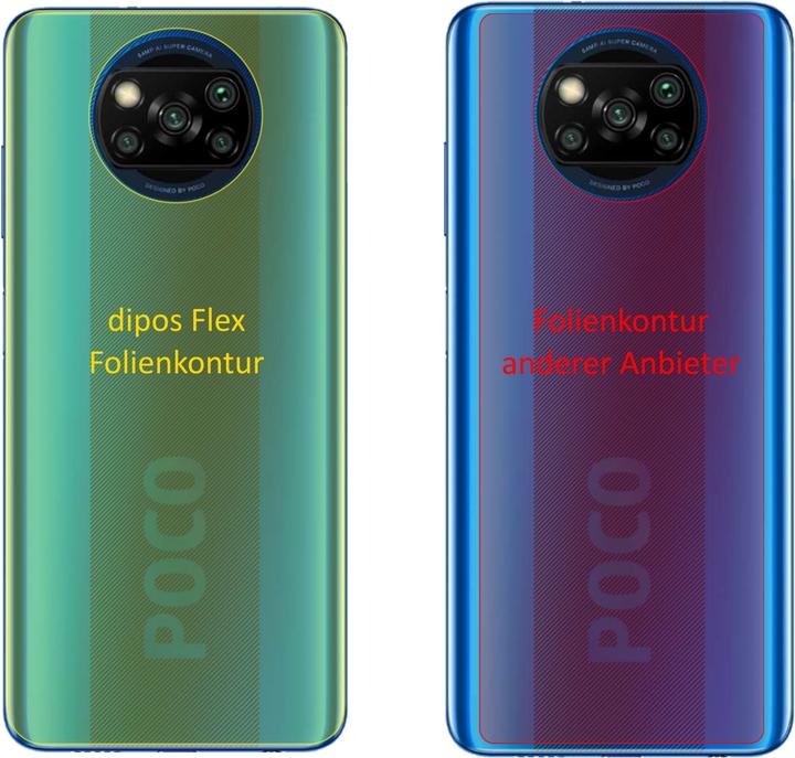 Produktbild Dipos Displayschutzfolie Full-Cover 3D (2 Stück, Xiaomi Poco X3)
