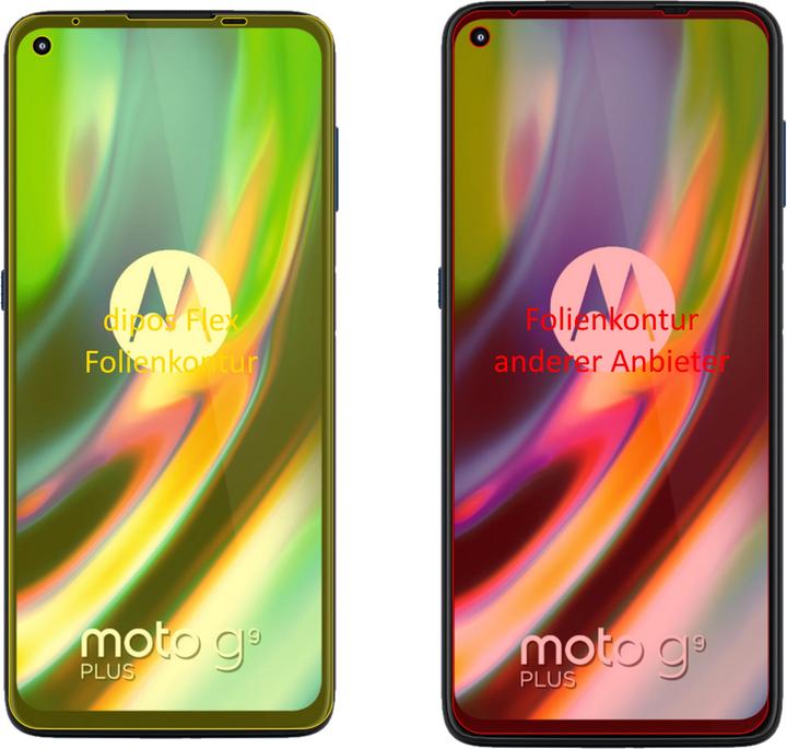 Produktbild Dipos Displayschutzfolie Full-Cover 3D (2 Stück, Motorola Moto G9 Plus)