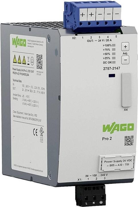 Produktbild Wago Stromversorgung Pro 2 1-ph DC48V 10A TopBoost PowerBoost