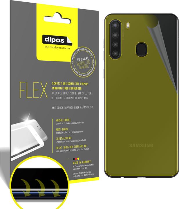 Produktbild Dipos Displayschutzfolie Full-Cover 3D (2 Stück, Samsung Galaxy A21)