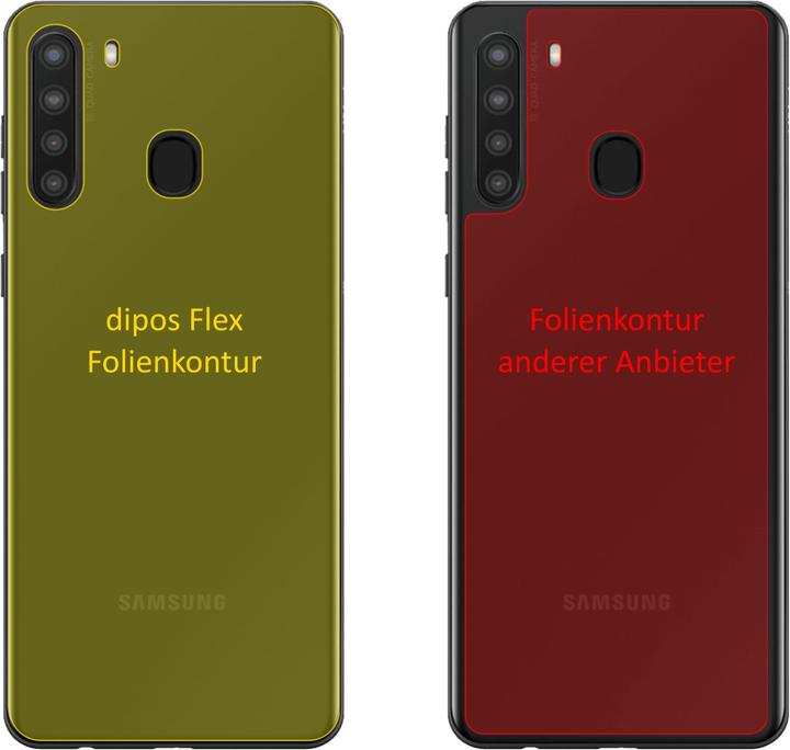Produktbild Dipos Displayschutzfolie Full-Cover 3D (2 Stück, Samsung Galaxy A21)
