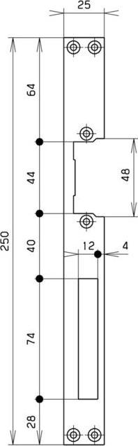 Produktbild effeff Flachschliessbleche für Türöffner (Schliessblech)