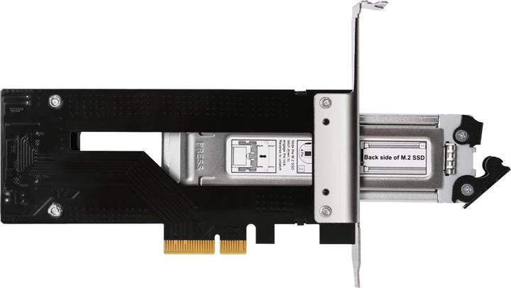 Actual product image Icy Dock ToughArmor M.2 NVMe SSD to PCIe 3rd removable frame