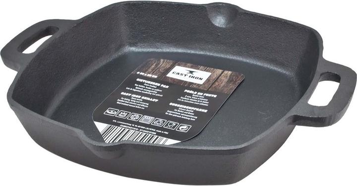 H&H No Name Eisenpfanne mit Henkel (25 cm, Bratpfanne, Gusseisen)