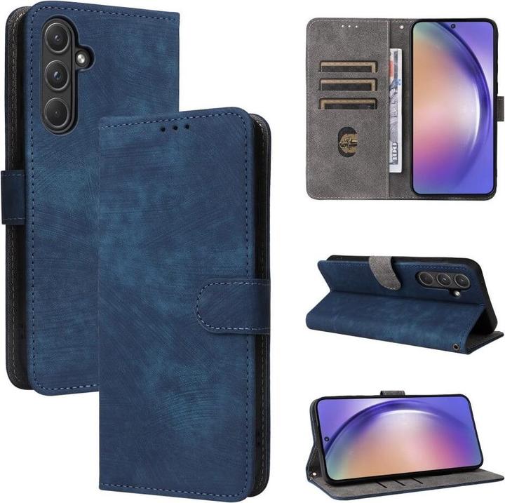 Actual product image Cover-Discount Galaxy A55 - Case with RFID blocker blue (Samsung Galaxy A55)