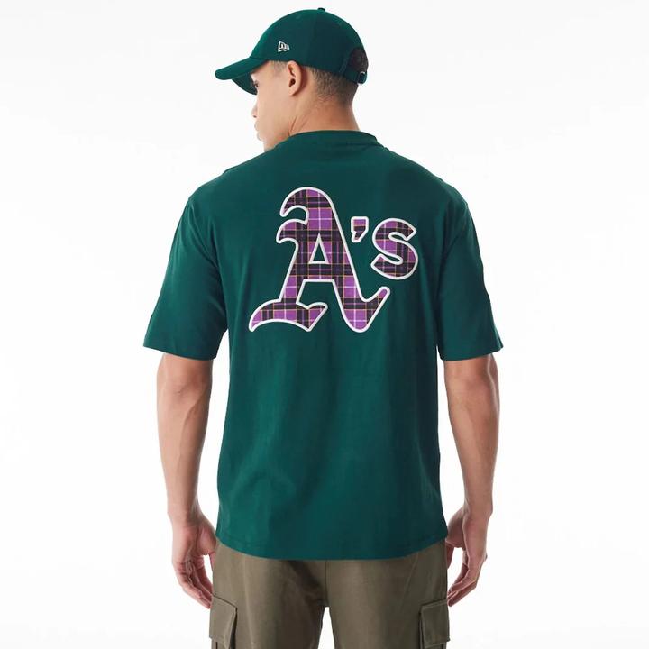 Actual product image New Era t-shirt oakand athetics mb tartan infi (L)