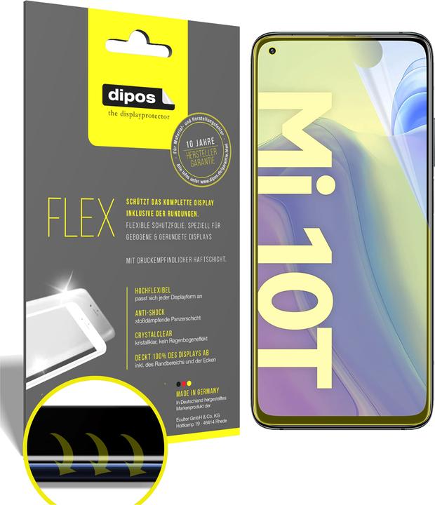 Produktbild Dipos Displayschutzfolie Full-Cover 3D (2 Stück, Xiaomi Mi 10T)
