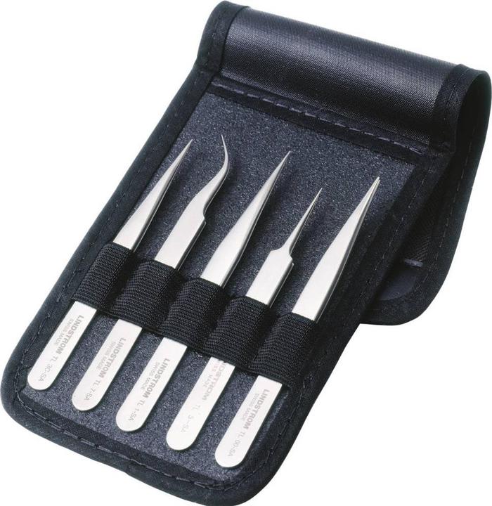 Produktbild Bahco Satz mit 5 Pinzetten, Typ 00-SA, 1-SA, 3C-SA, 5-SA, 7-SA