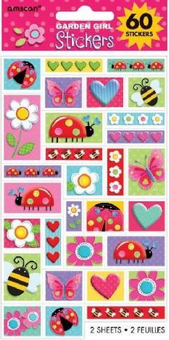 Actual product image Amscan Garden Sticker Sheet (Pack of 60)