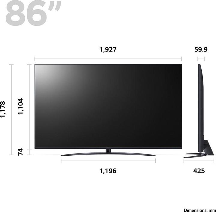 Produktbild LG 86UR81006LA (86", UR81, LCD, 4K, 2023)