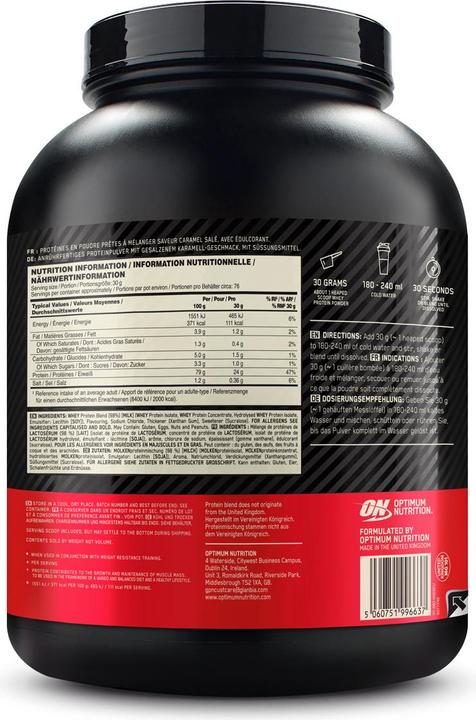 Produktbild Optimum Nutrition Gold Standard (Salted Caramel, 1 Stk., 2280 g)