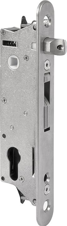 Locinox Tubular frame lock Fiftylock with hook bolt, PZ 92,DM 30 mm,forend round,stainless steel (Door handle)