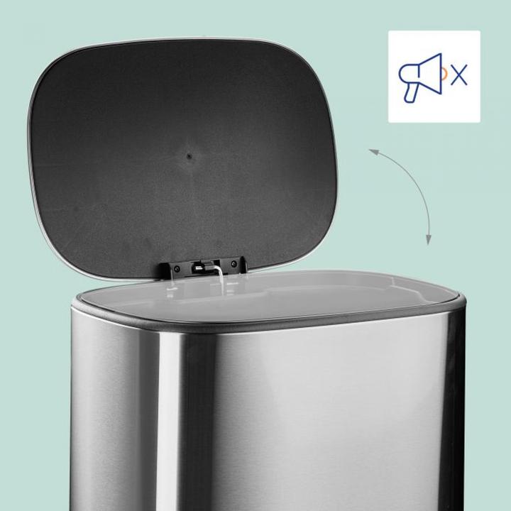 Produktbild Relaxdays Mülleimer Küche Edelstahl 50 Liter (50 l)