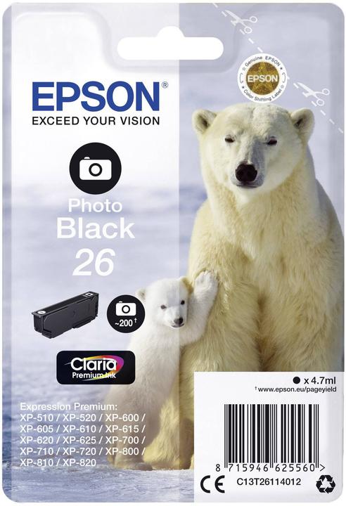 Image du produit Epson 26 Claria Premium (PBK)