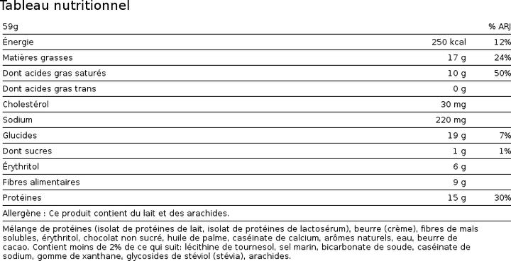 Nährwerte und Zutaten Quest Protein Cookie (Chocolate, 12 Stk., 59 g)