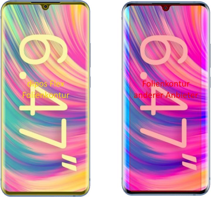 Actual product image Dipos Screen Protector Full-Cover 3D (2 Piece, ZTE Blade 20 Pro 5G)
