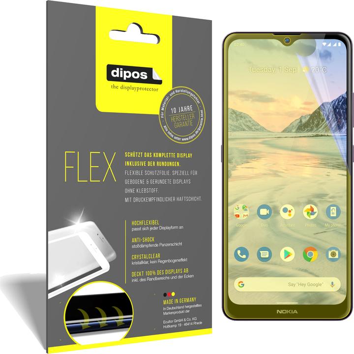Produktbild Dipos Displayschutzfolie Full-Cover 3D (2 Stück, Nokia 2.4)