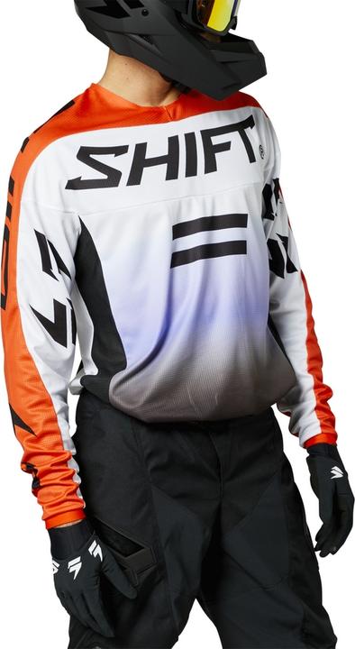 Produktbild Shift Jersey White Lbl Fade Blk/Wht/O (XL)