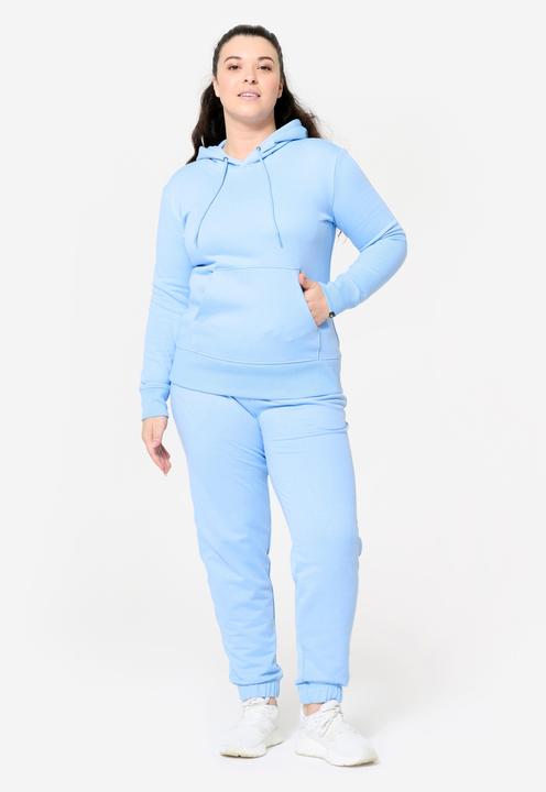 Immagine prodotto Domyos Felpa con cappuccio da donna in cotone - azzurro (XL)