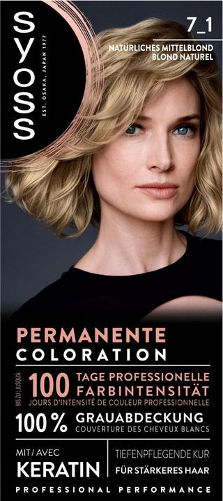 Image du produit Syoss Coloration 7 1 Natürliches Mittelblond (7_1 Blond moyen naturel)