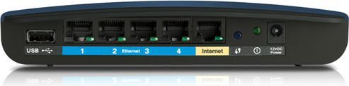 Actual product image Linksys E3200, DualBand Wireless Router, with 300Mbit/s