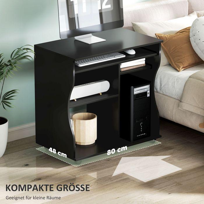 Immagine prodotto Swisshandel24 Tavolo da computer (80 x 48 x 75 cm)