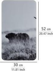 Produktbild Wenko Herdabdeckplatten Highland Cattle schwarz 2 St.