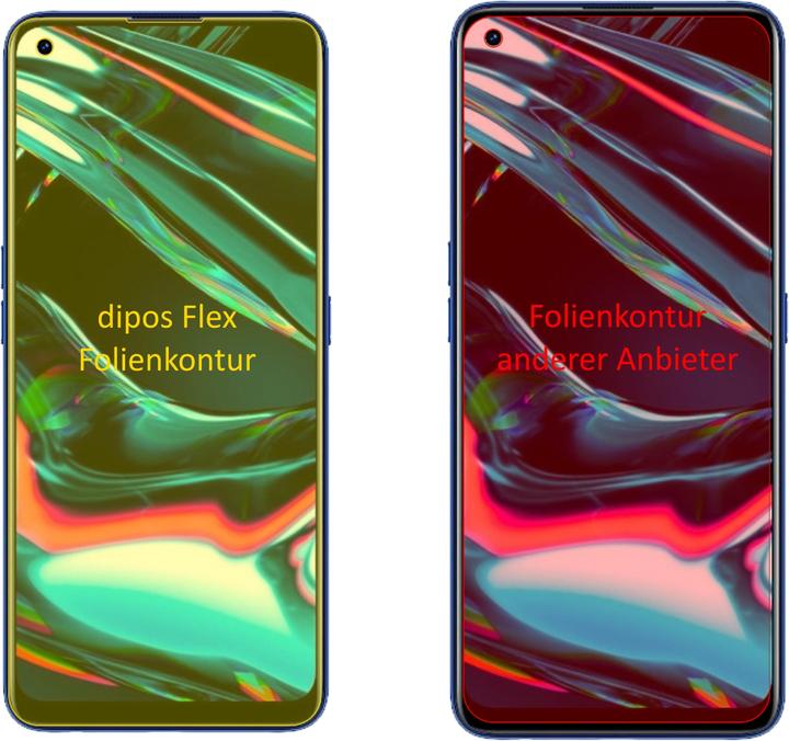 Actual product image Dipos Screen Protector Full-Cover 3D (3 Piece, Realme 7 Pro)