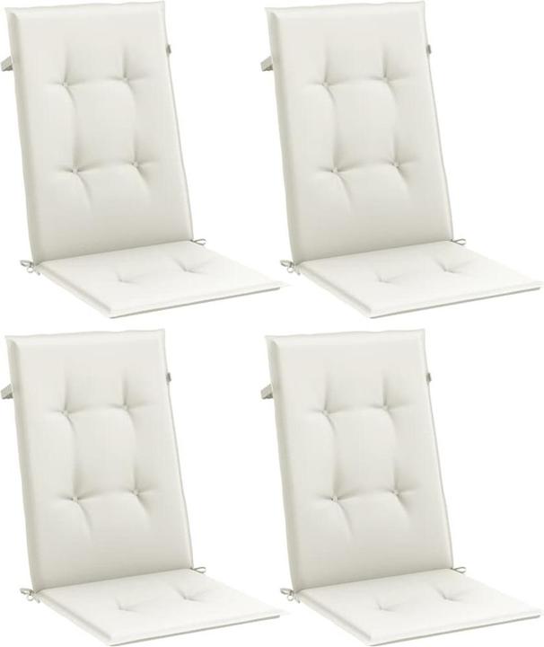 Immagine prodotto VidaXL Cuscini dello schienale alto 4 pezzi in tessuto (120 x 50 x 4 cm)