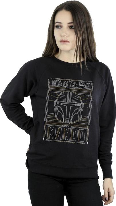 Produktbild Star Wars The Mandalorian The Way Outline Helm Sweatshirt (XL)
