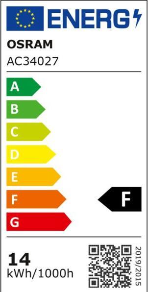 Etichetta energetica Osram He T5 (G5, 14 W, 1350 lm, 1 x, F)
