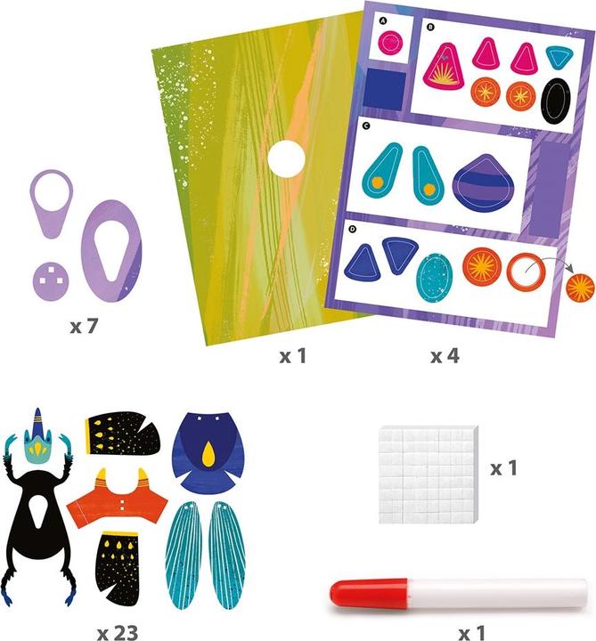 Produktbild Djeco 3D Bilder Papierkäfer