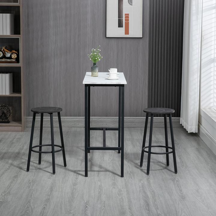 Actual product image Homcom Bar table set with steel frame (100 x 40 x 90 cm)