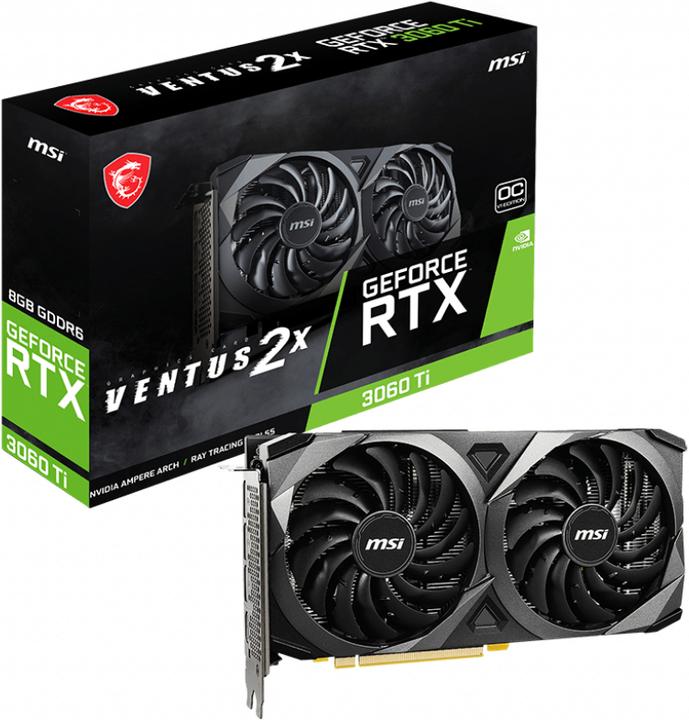 Image du produit MSI GeForce RTX 3060 Ti VENTUS 2X 8G OCV1 LHR (8 Go)